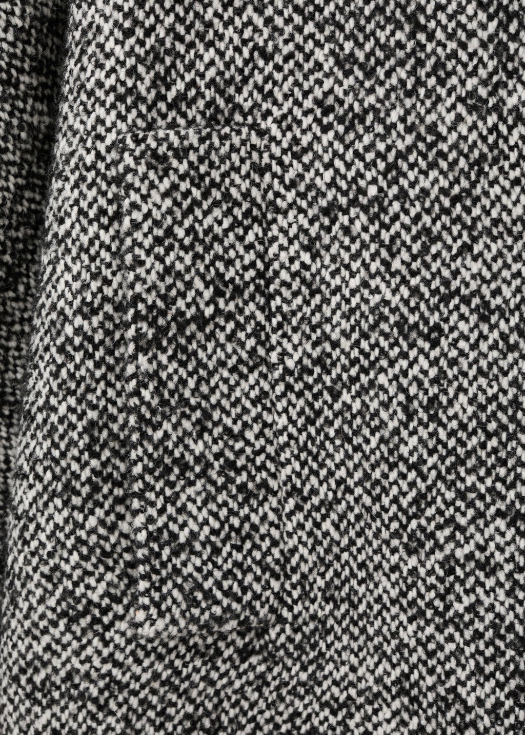 Manteau Chiné Col Fausse Fourrure