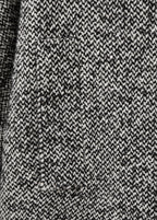Manteau Chiné Col Fausse Fourrure