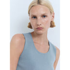 Haut Décolleté Court En Maille
