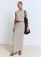 Striped Linen Top