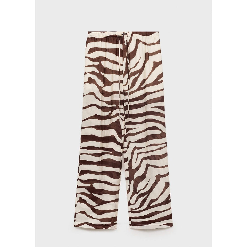 Pantalon Fluide Imprimé Zèbre