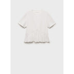 T-Shirt Volant Brodé