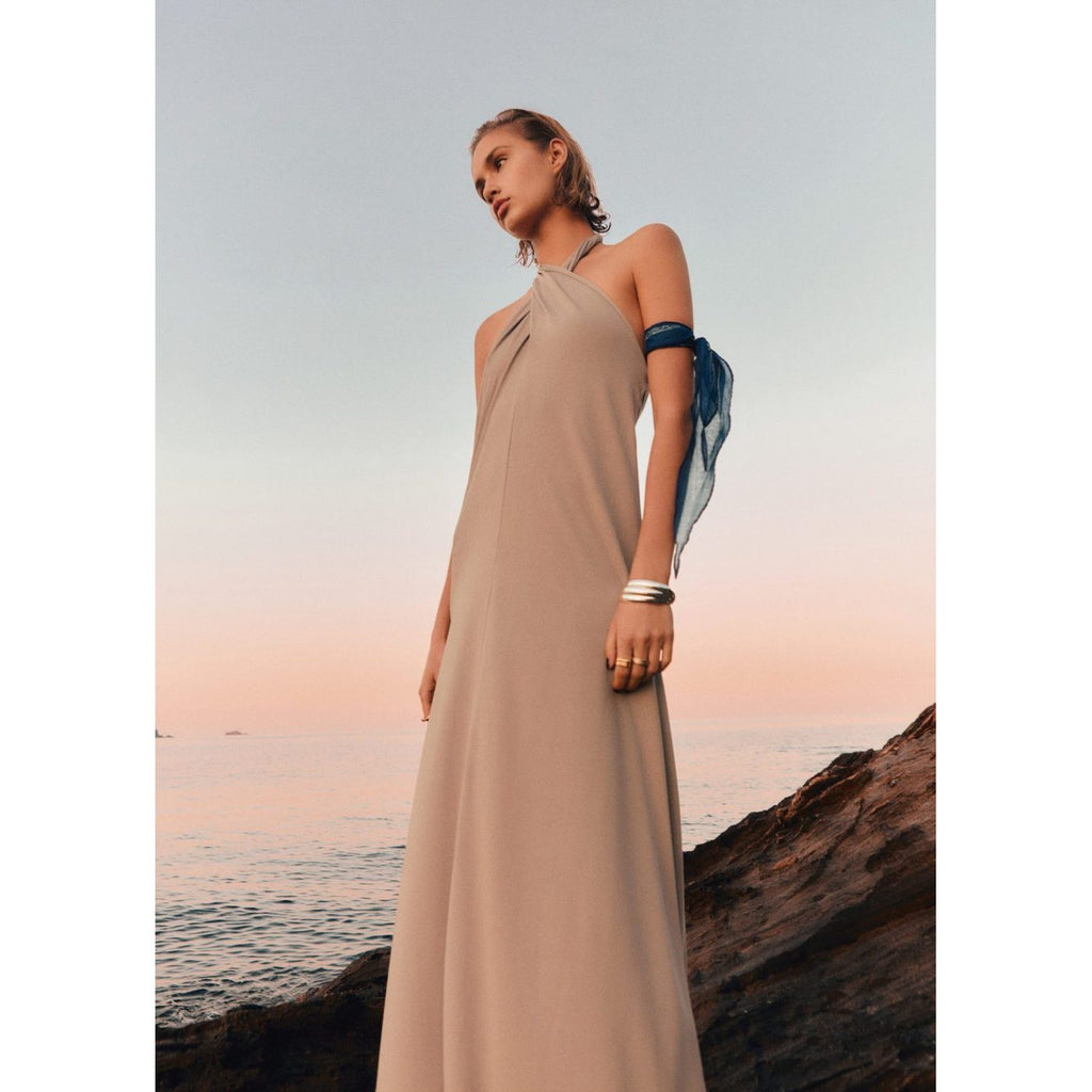Long Dress With Crossed American Armholes