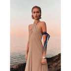 Long Dress With Crossed American Armholes