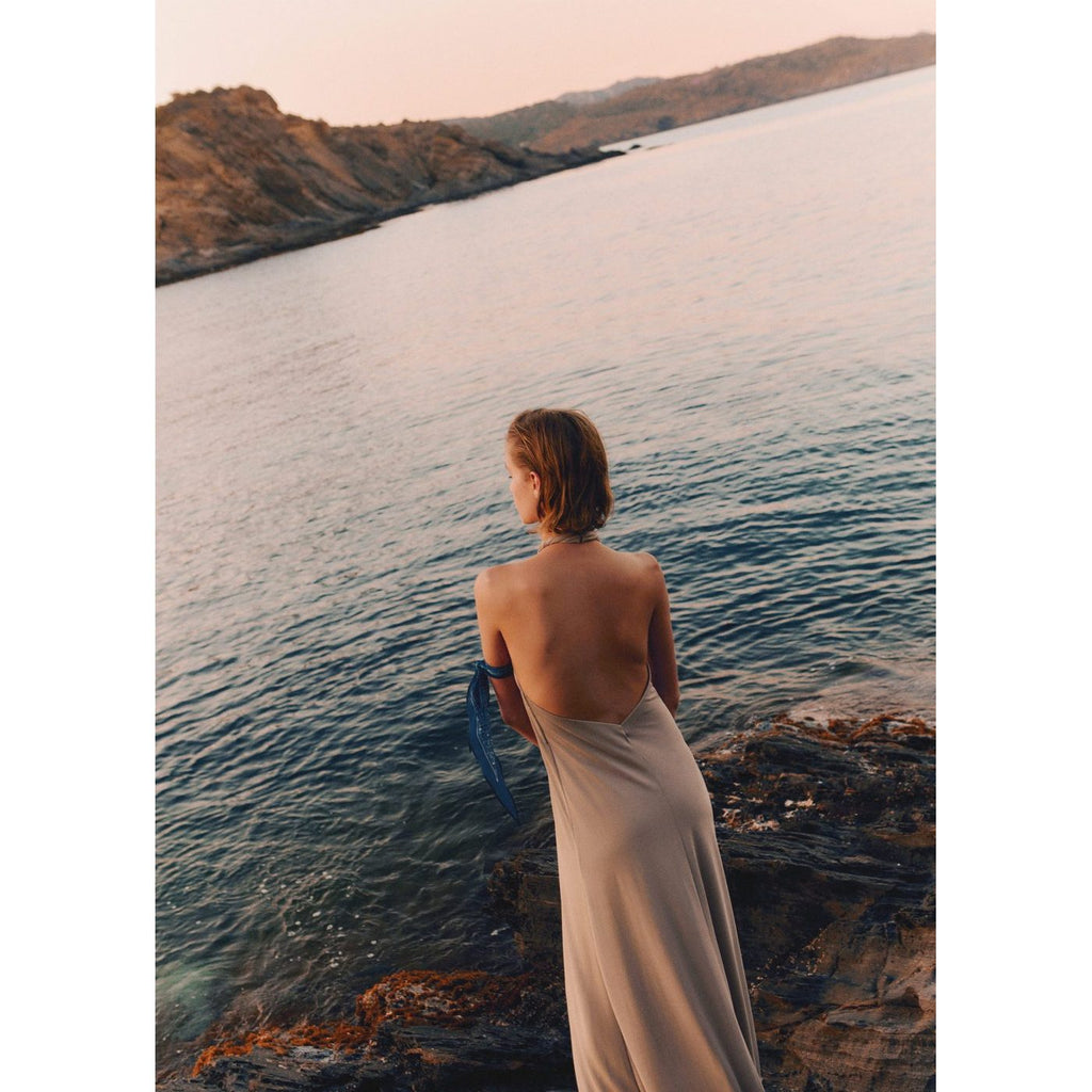 Long Dress With Crossed American Armholes