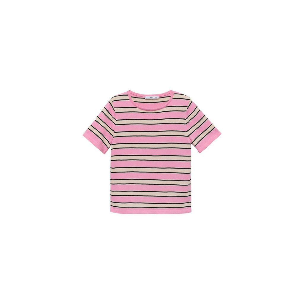 Pull À Manches Courtes À Rayures Combinées
