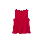 Peplum Top with Seam Details