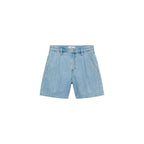 Bermuda En Jean Taille Normale À Pinces