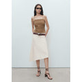 Jupe Midi Coton Asymétrique