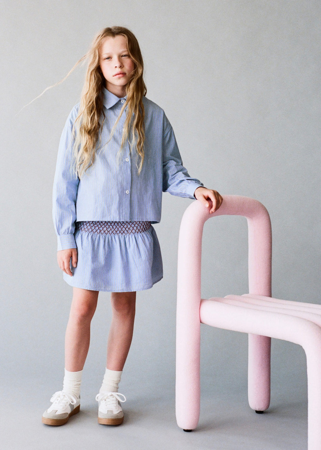 Alicia Blue Shirt - Girl