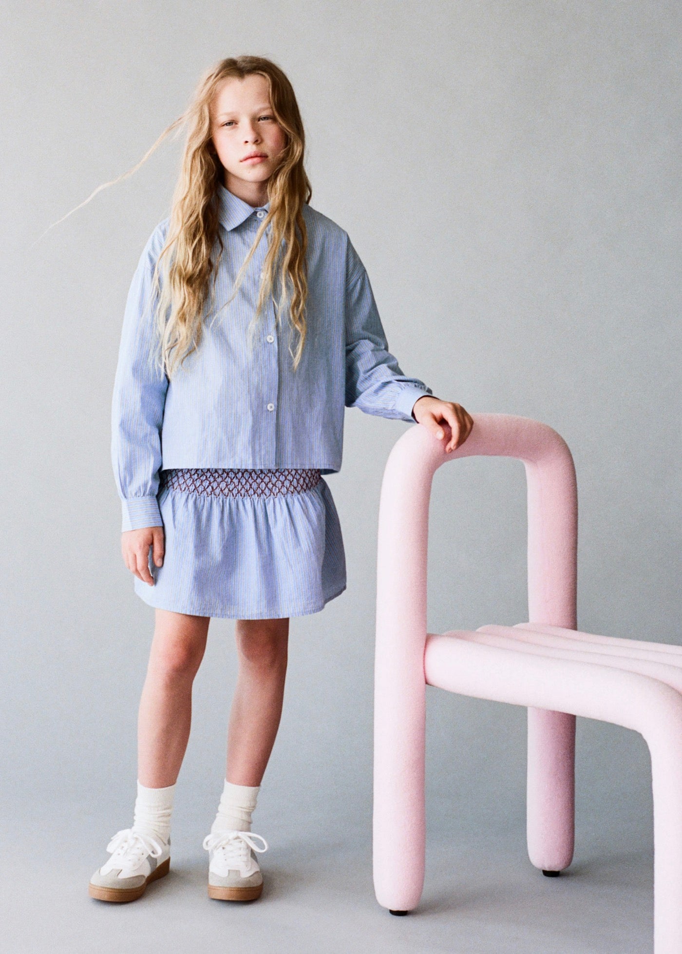 Alicia Blue Shirt - Girl