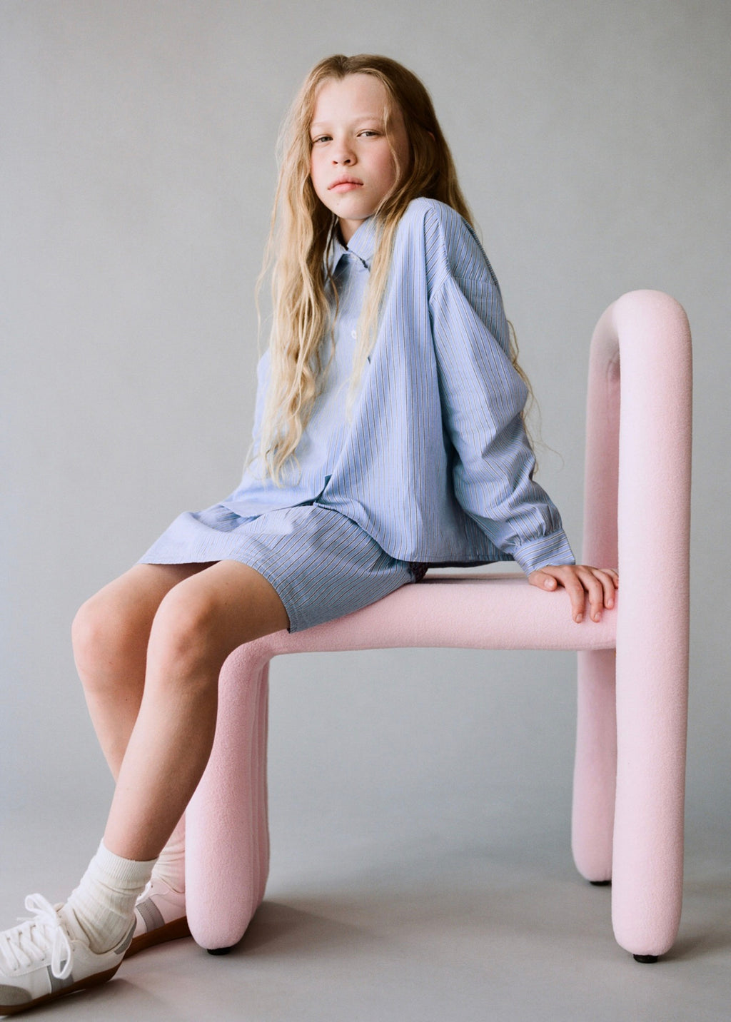 Alicia Blue Shirt - Girl