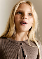 Lyra Brown Cardigan - Girl