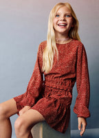 Blouse Lolita Orange Brûlé - Fille