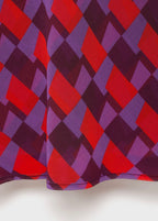 Blouse Imprimée Col Bénitier
