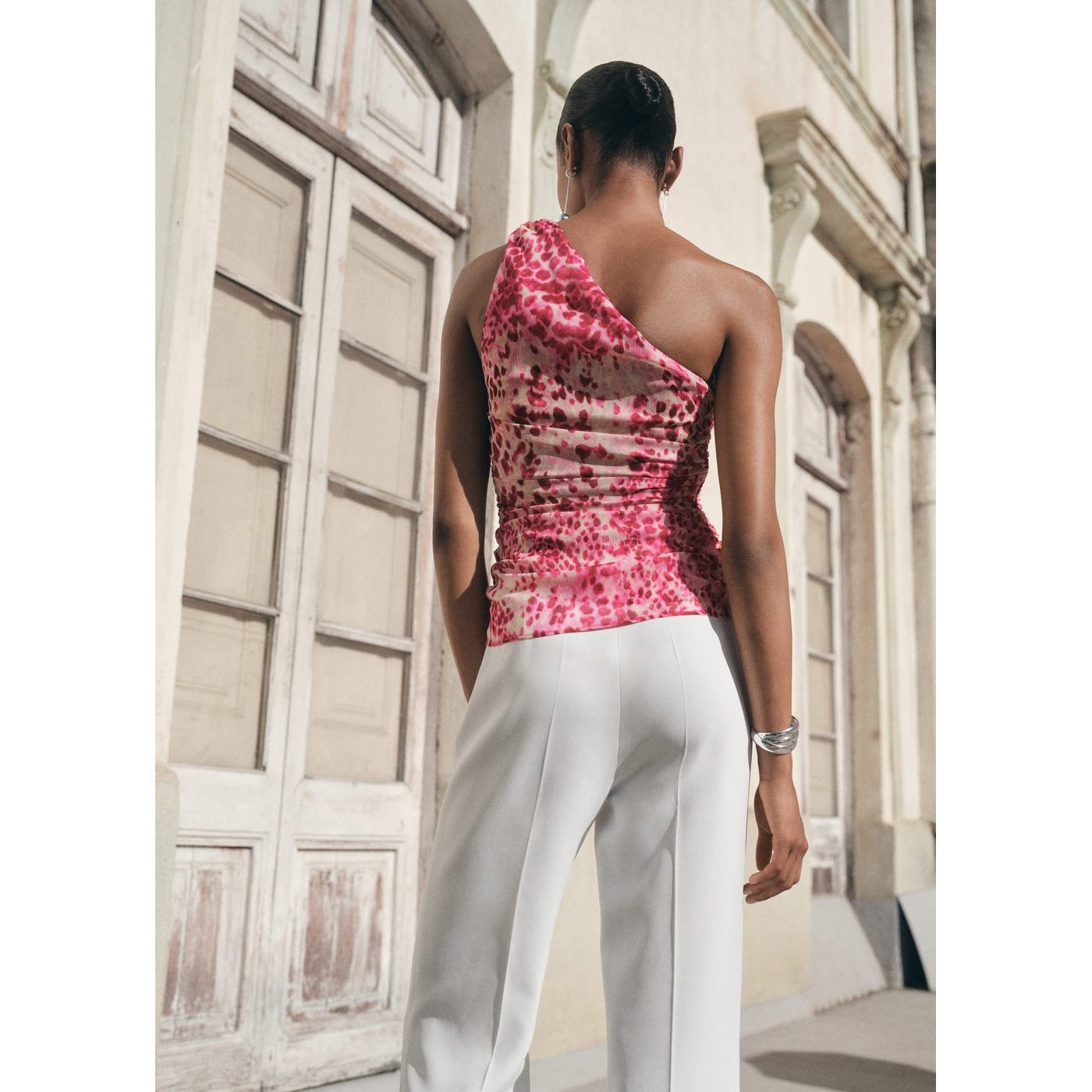 Top Asymétrique Imprimé