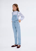 Amara1 Medium Blue Dungarees - Girl