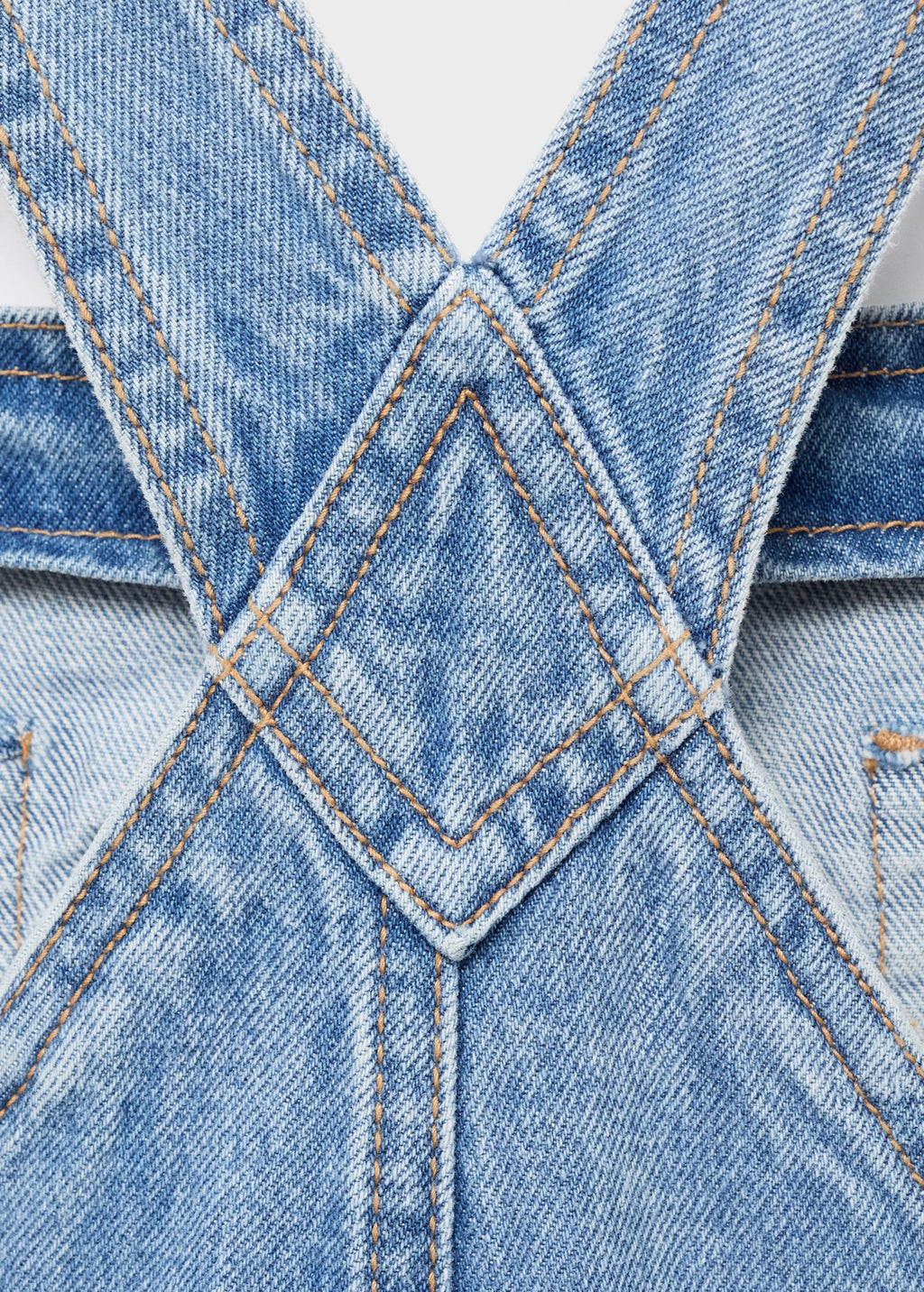 Amara1 Medium Blue Dungarees - Girl
