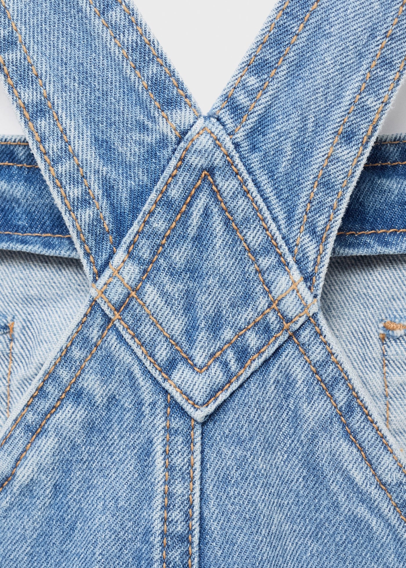 Amara1 Medium Blue Dungarees - Girl