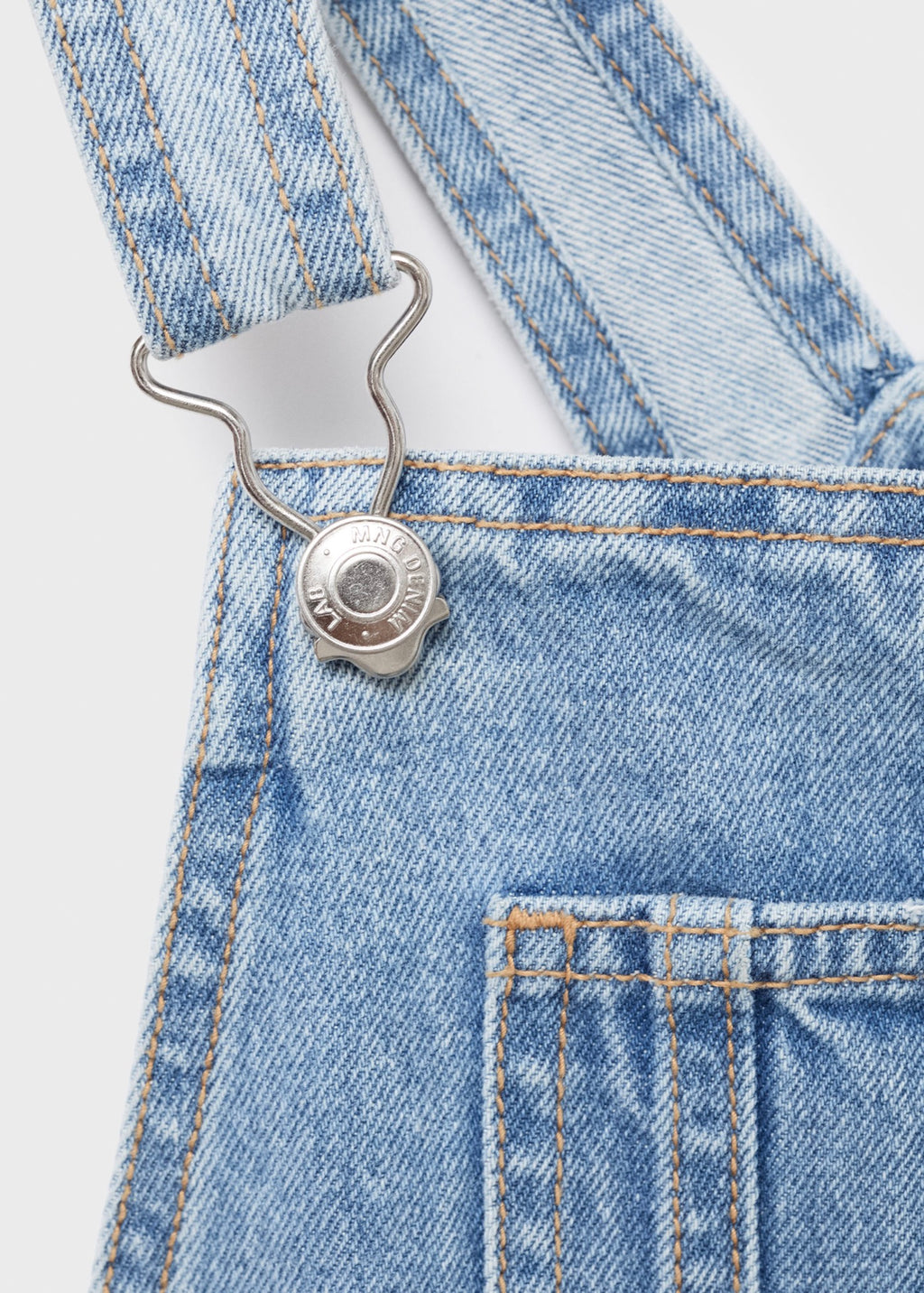 Amara1 Medium Blue Dungarees - Girl
