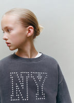 Nyset Anthracite Grey Sweatshirt - Girl
