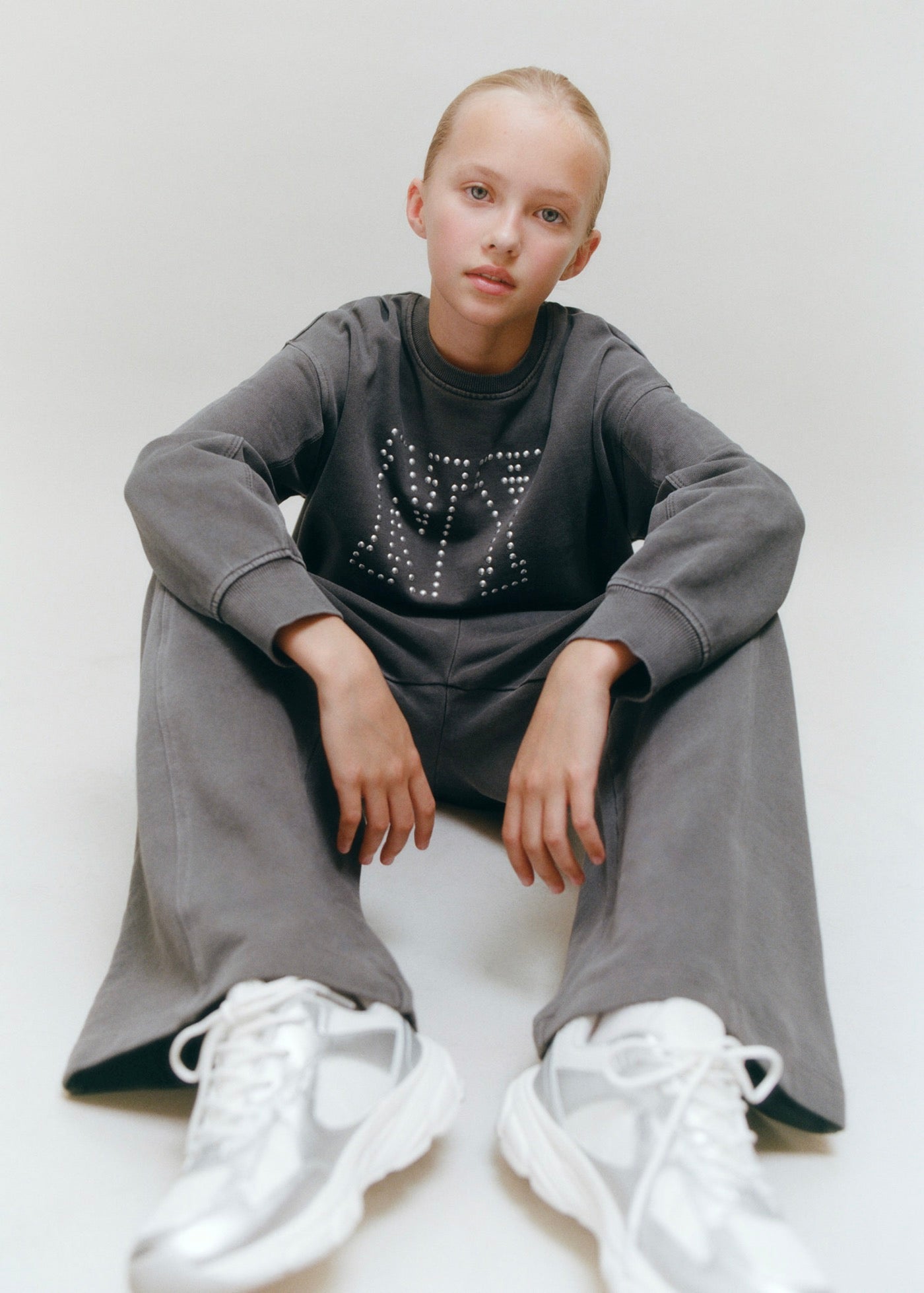 Nyset Anthracite Grey Sweatshirt - Girl