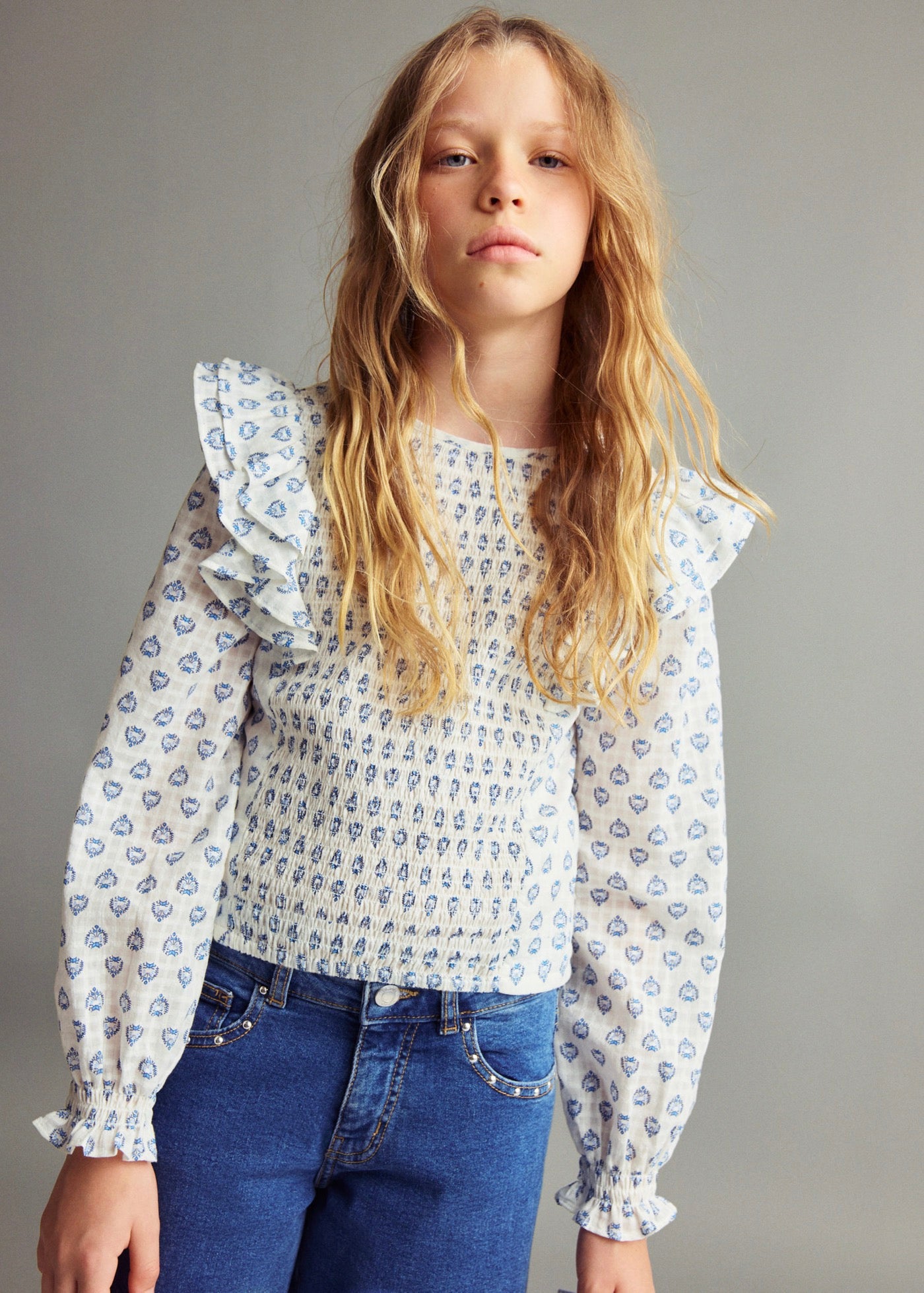 Blouse Maca Écru - Fille