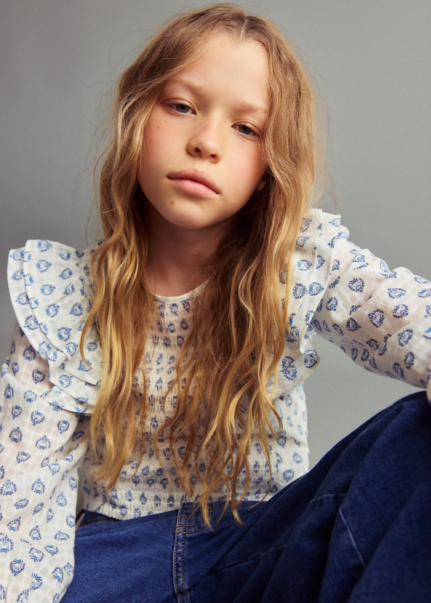 Blouse Maca Écru - Fille
