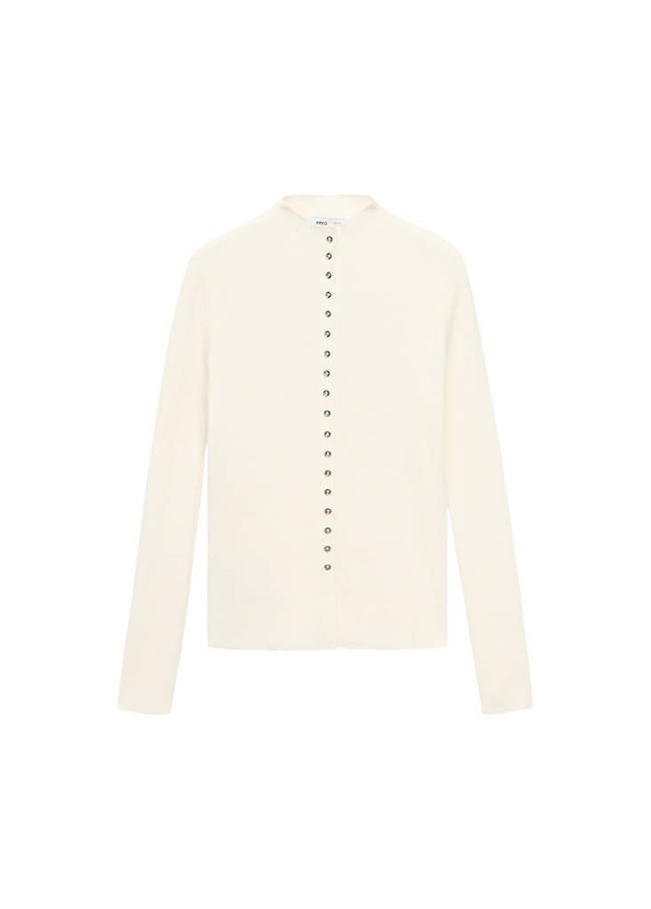 Cardigan Maille Fine Côtelée