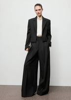 Pantaloni da completo ampi con pinces