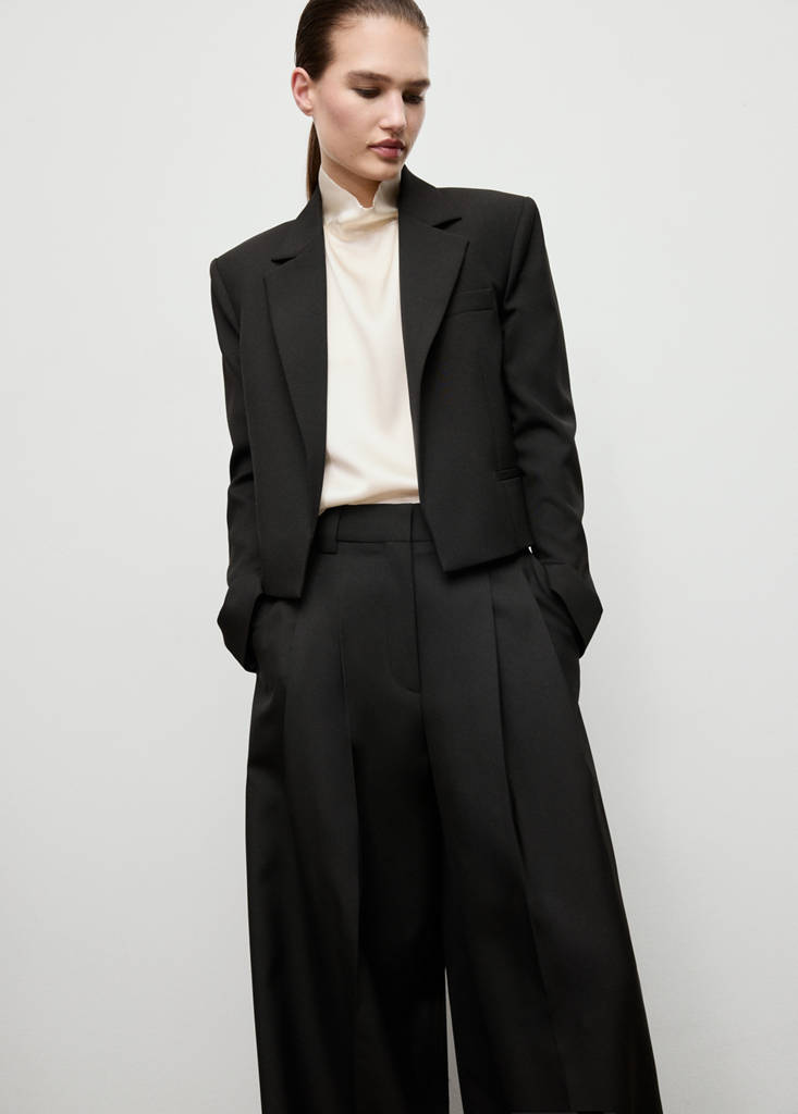 Pantaloni da completo ampi con pinces