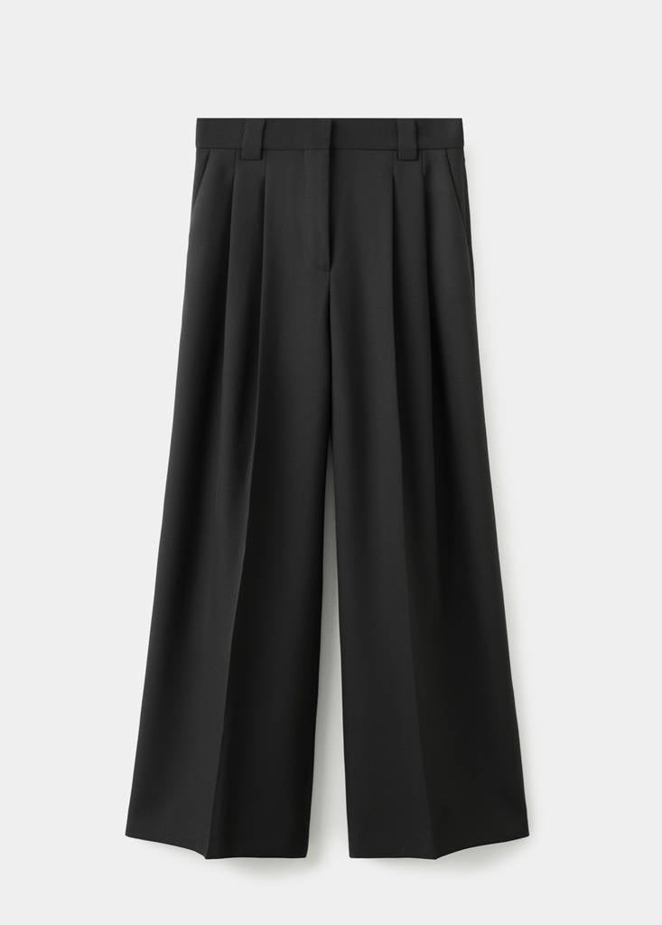 Pantaloni da completo ampi con pinces