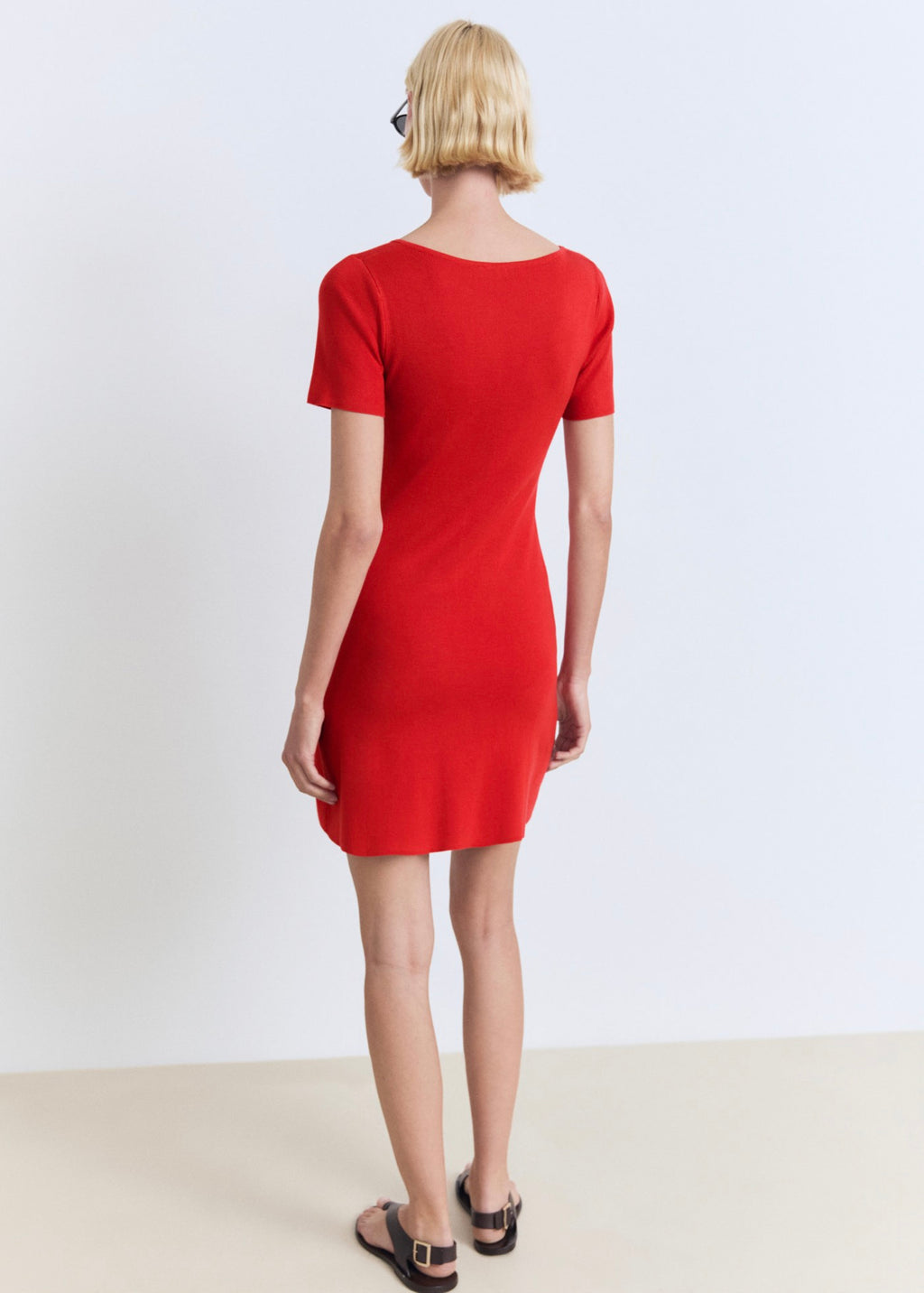 Robe En Maille Décolleté
