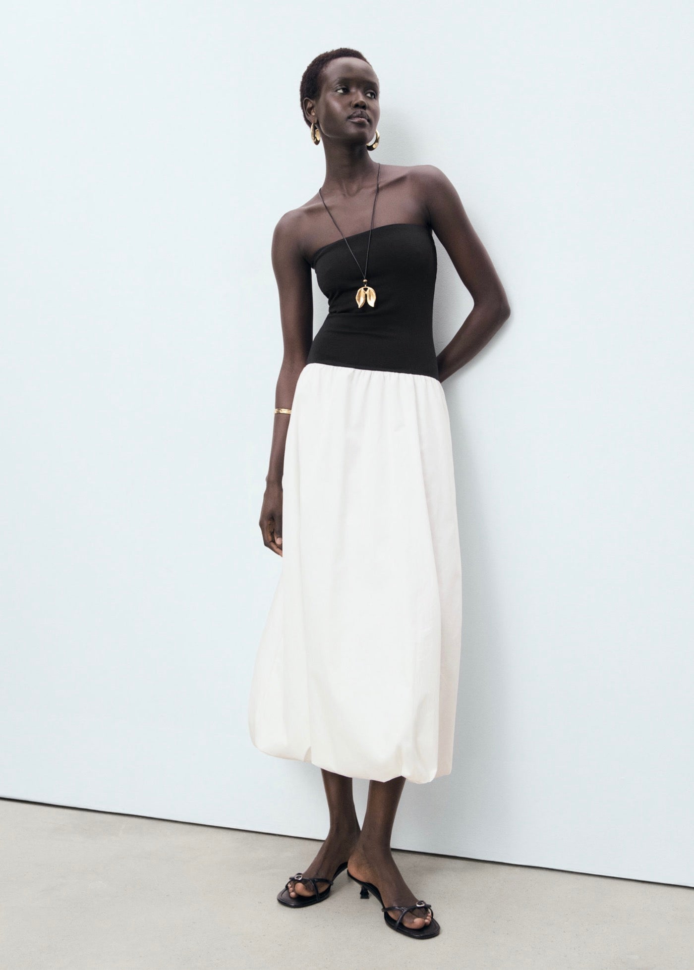 Balloon Combination Dress