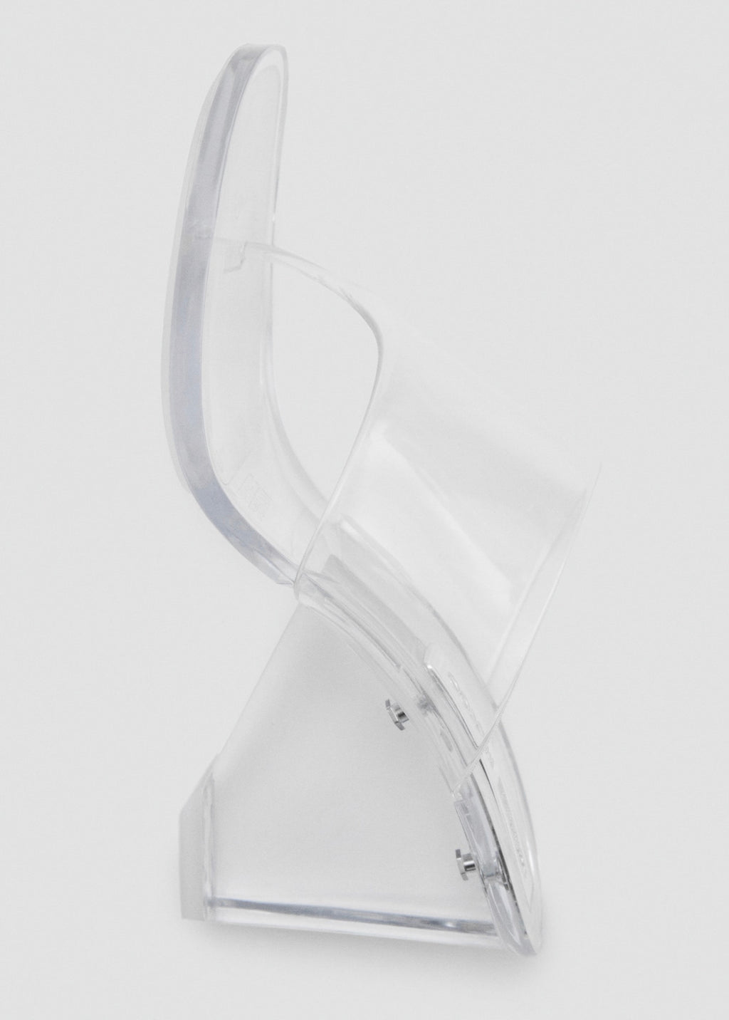Sandales Semi-Transparentes En Vinyle À Talons Compensés