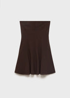 Robe Bustier À Plis Plats