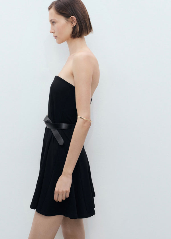 Robe Bustier À Plis Plats