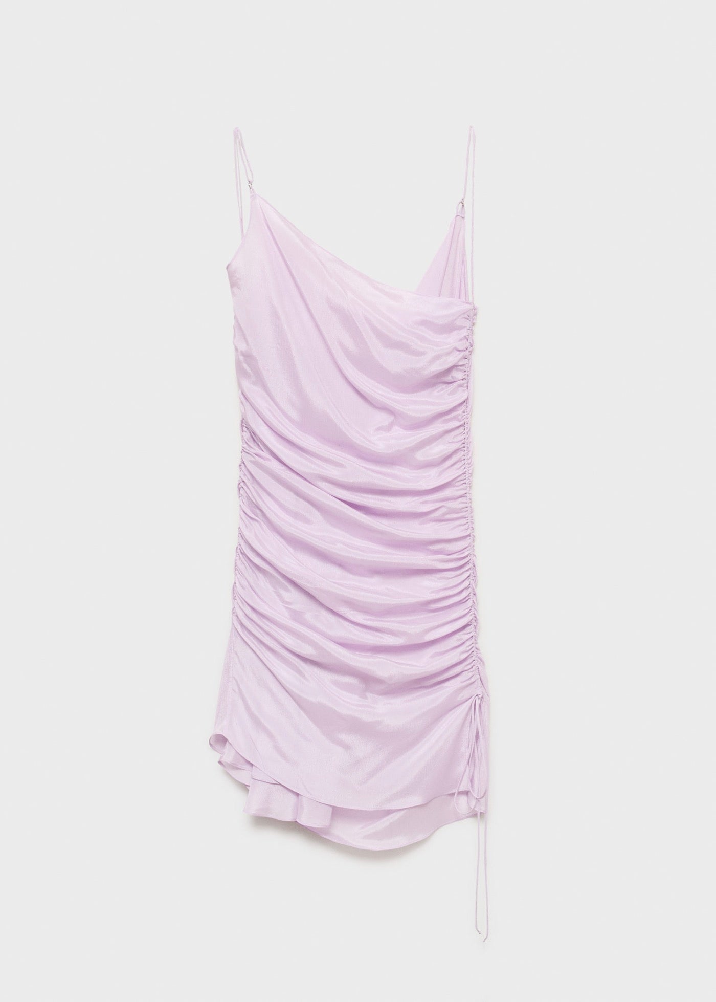 Robe Froncée Finition Satinée