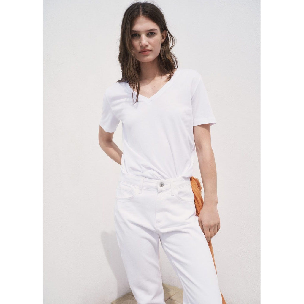 T-Shirt Coton Col En V