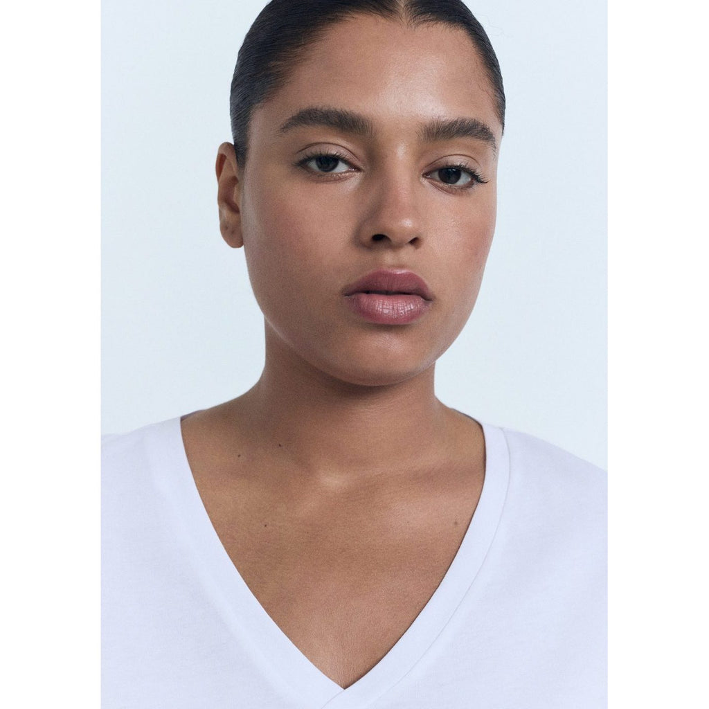 T-Shirt Coton Col En V