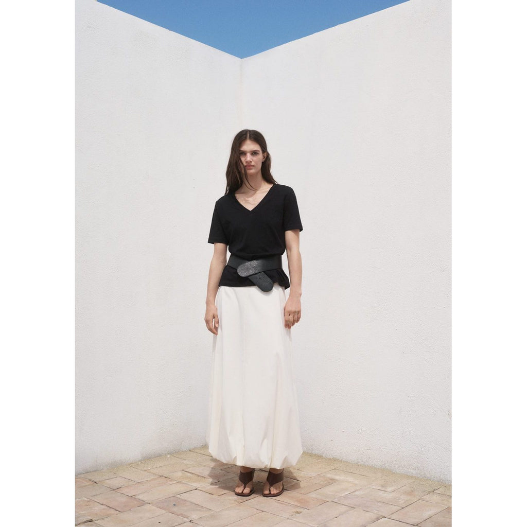 T-Shirt Coton Col En V