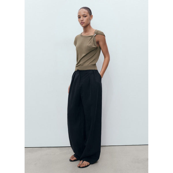 Pull En Maille Fine Avec Détails Métalliques