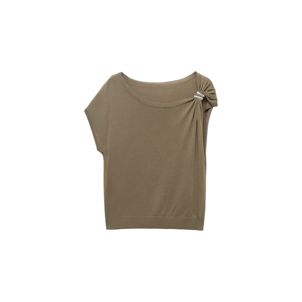 Pull En Maille Fine Avec Détails Métalliques