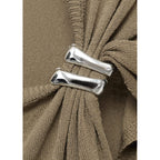 Pull En Maille Fine Avec Détails Métalliques