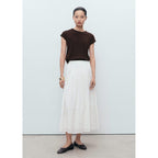 Pull En Maille De Coton Manches Courtes