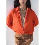 Chemise Oversize Effet Froissé