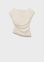 Blouse Modal Col Asymétrique