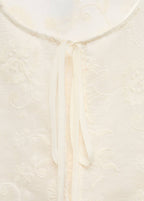 Blusa ricamata in lyocell