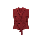 Chemisier Col Drapé Ceinture