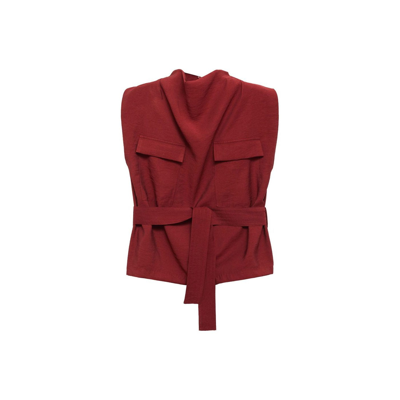 Chemisier Col Drapé Ceinture